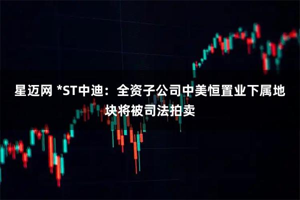 星迈网 *ST中迪：全资子公司中美恒置业下属地块将被司法拍卖