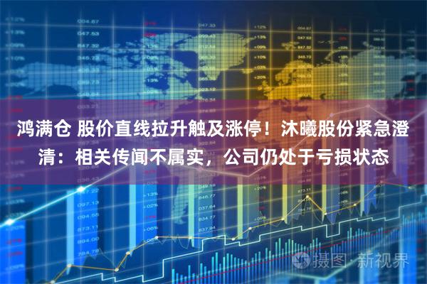 鸿满仓 股价直线拉升触及涨停！沐曦股份紧急澄清：相关传闻不属实，公司仍处于亏损状态